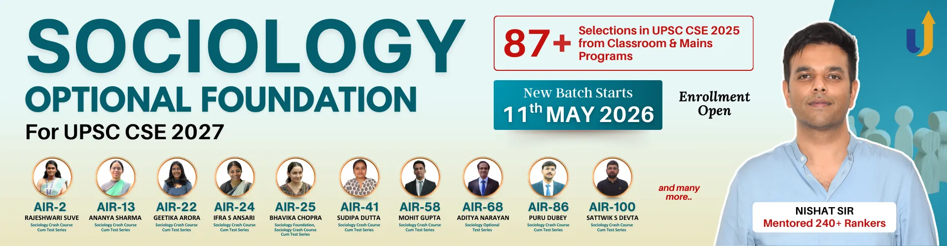 Sociology Optional Foundation 2027 — admissions open